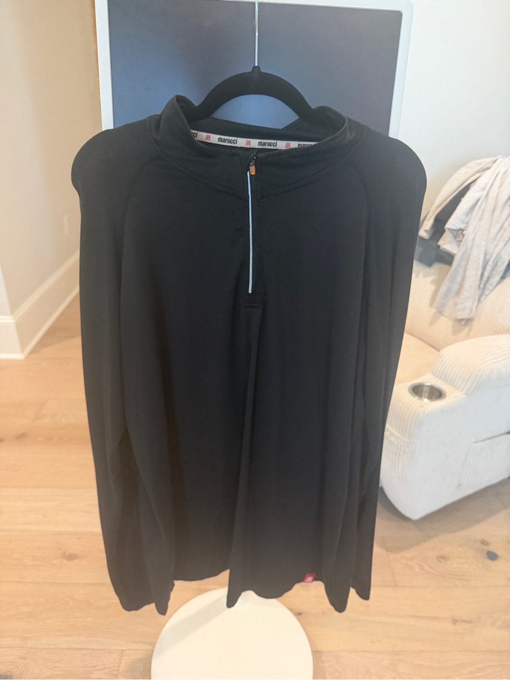 Men’s Black Quarter-Zip Pullover